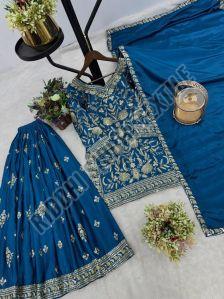 RST-012 Ladies Sequence Work Top-Lehenga &AMP; Dupatta Set