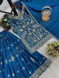 RST-012 Ladies Sequence Work Top-Lehenga &AMP; Dupatta Set