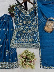 RST-012 Ladies Sequence Work Top-Lehenga &AMP; Dupatta Set
