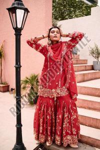 RST-013 Ladies Designer Top-Sharara &AMP; Dupatta Set