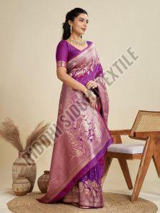 RST-021 Soft Kanjivaram Silk Saree with Pure Zari Woven Pallu