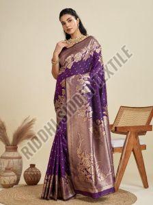 RST-021 Soft Kanjivaram Silk Saree with Pure Zari Woven Pallu