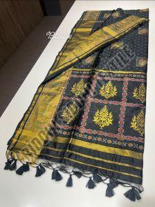 RST-031 Malmal Silk Saree With Jari Woven Border