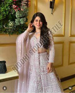 RST-041 Designer Resham Thread & Sequins Work Net Lehenga