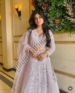 RST-041 Designer Resham Thread & Sequins Work Net Lehenga
