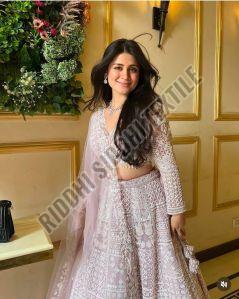 RST-041 Designer Resham Thread & Sequins Work Net Lehenga
