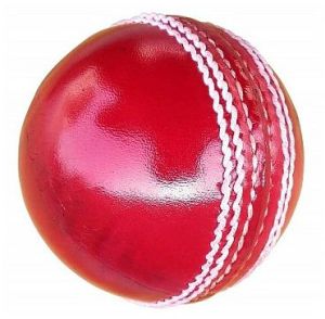 Red Leather Cricket Ball