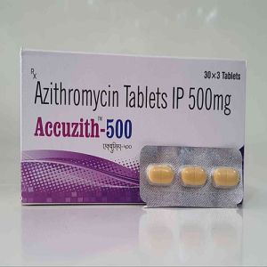 500 Mg Accuzith Azithromycin Tablets
