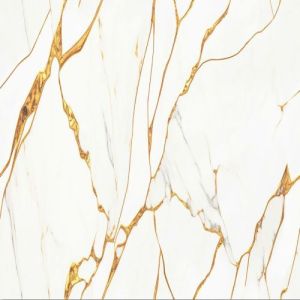 Dora Dazzle Gold Marble Glossy Tile