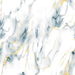 Mysterious Aqua Gold Glossy Tile