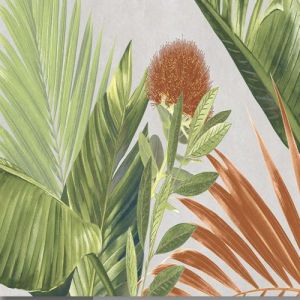 Tropical Leaf Carving Decor Tile