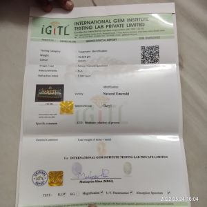 Real Emerald Pendant