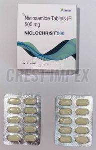 Niclochrist 500mg Niclosamide Tablet