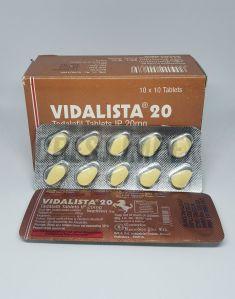 Vidalista 20mg Tadalafil Tablets