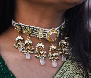 Bridal Jadau Set with Kundan & Pearls