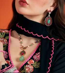 Ethnic Statement Semi-Precious Judau Necklace