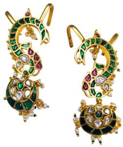 Green Jadau Earcuff