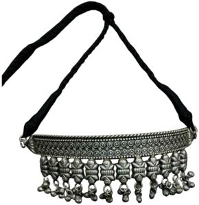 Handcrafted Oxidised Brass Choker Necklace