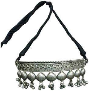 Traditional Oxidised Brass Choker Necklace