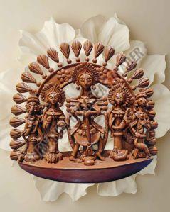 Handcrafted Terracotta Maa Durga Idol