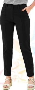 Ladies Black Formal Knitted Trousers