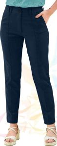 Ladies Blue Formal Knitted Trousers