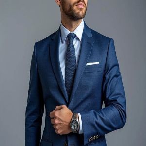 Mens Custom Design Royal Blue Bespoke Blazer