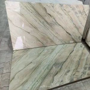 Light Green Shade Katni Green Marble Slab