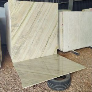 Polished Surface Look Katni Green Marble Slab