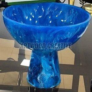 Blue Resin Ice Cream Bowl