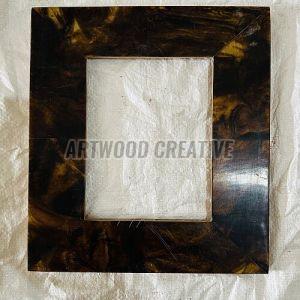 Brown Rectangular Resin Photo Frame