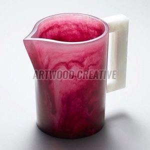 Pink Resin Pitcher Jug