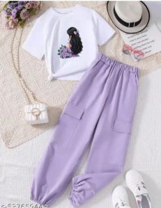 Fancy Girls T Shirt Flap Pant Set