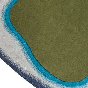 Modern Abstract Organic Shape Hand Tufted Area Rug