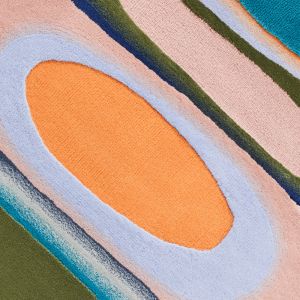 Modern Abstract Organic Shape Hand Tufted Area Rug