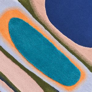 Modern Abstract Organic Shape Hand Tufted Area Rug