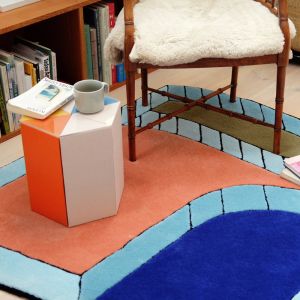 Abstract Geometric Multi-Color Hand Tufted Area Rug