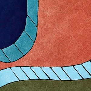 Abstract Geometric Multi-Color Hand Tufted Area Rug