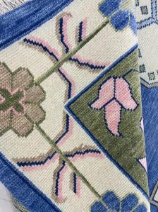 Traditional Medallion Blue & Green Hand Knotted Rug