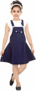 Modern Girl Blue Cotton Blend Frock