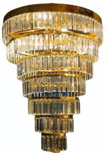 Golden Crystal Chandelier