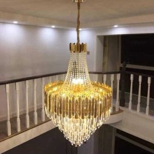 Polished Crystal Chandelier