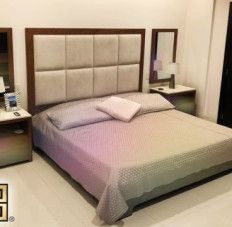 full size wooden double bad