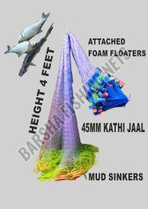 45mm Barsha Handmade 2 Finger Kathi Jaal Fishing Net