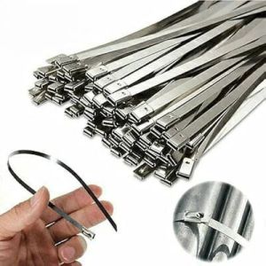 100&times;4.6mm Stainless Steel Uncoated Ball Lock Cable Tie