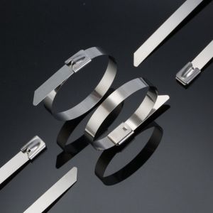 200&times;4.6mm Stainless Steel Uncoated Ball Lock Cable Tie