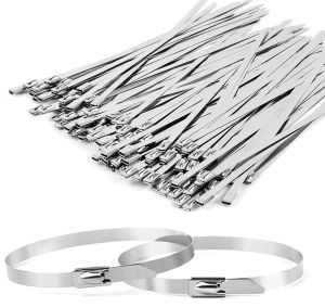 600&times;4.6mm Stainless Steel Uncoated Ball Lock Cable Tie