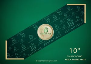 Biodegradable 10 Inch Round Areca Plate