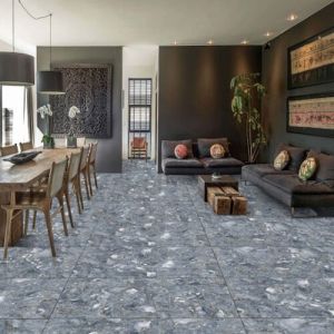 Alexina Blue Glossy Finish Ceramic Floor Tiles