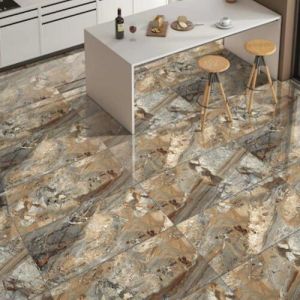 Armenia Browny High Gloss Finish Ceramic Floor Tiles
